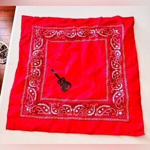 Stella Rosa Guitar Red Paisley Bandana